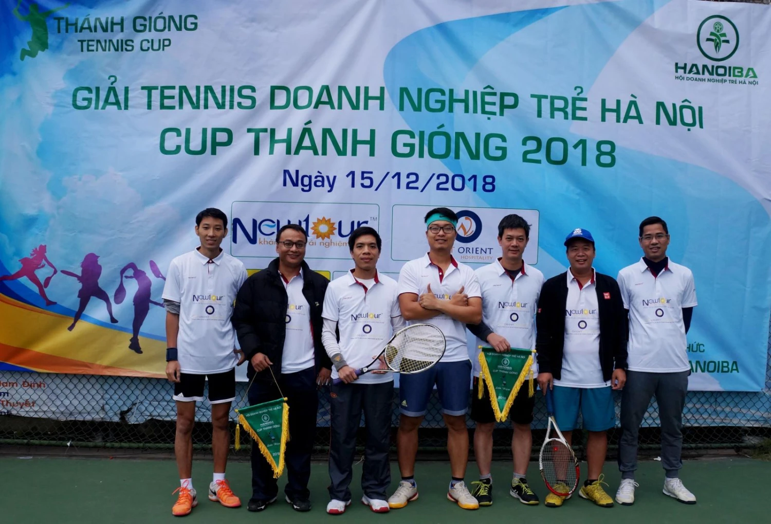 Viet Orient Hospitality tài trợ giải tennis hội doanh nghiệp Hà Nội - Cup thánh gióng 2018