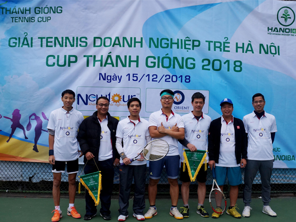 Viet Orient Hospitality tài trợ giải tennis hội doanh nghiệp Hà Nội - Cup Thánh Gióng 2018